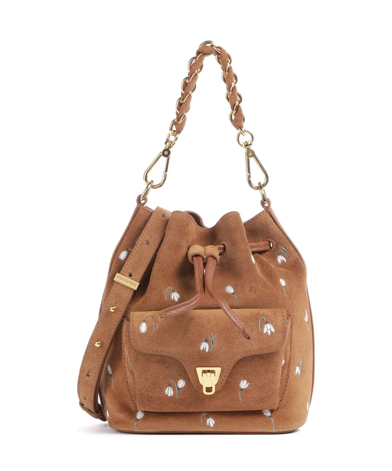 Coccinelle Beat Generation Borsa a secchiello cognac
