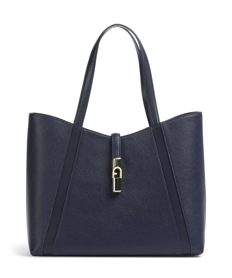 Furla Goccia L Borsa shopper blu reale