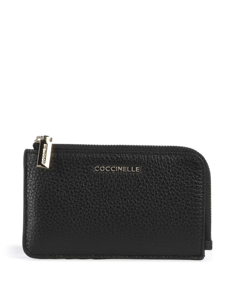 Coccinelle Metallic Soft Porta carte di credito noir