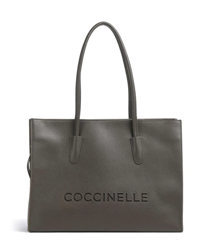 Coccinelle Myrtha Borsa shopper fango