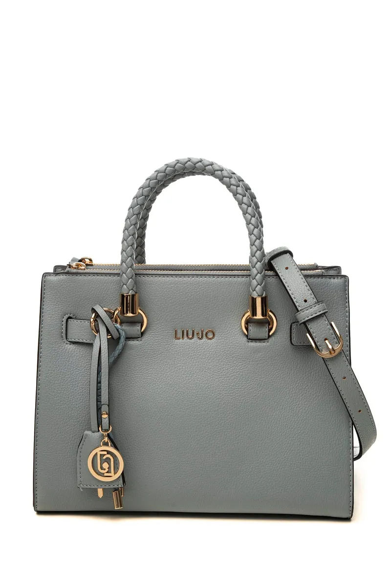 Borsa Liu Jo Manhattan Ecs S Stc Da Donna Celeste Polvere In Poliuretano