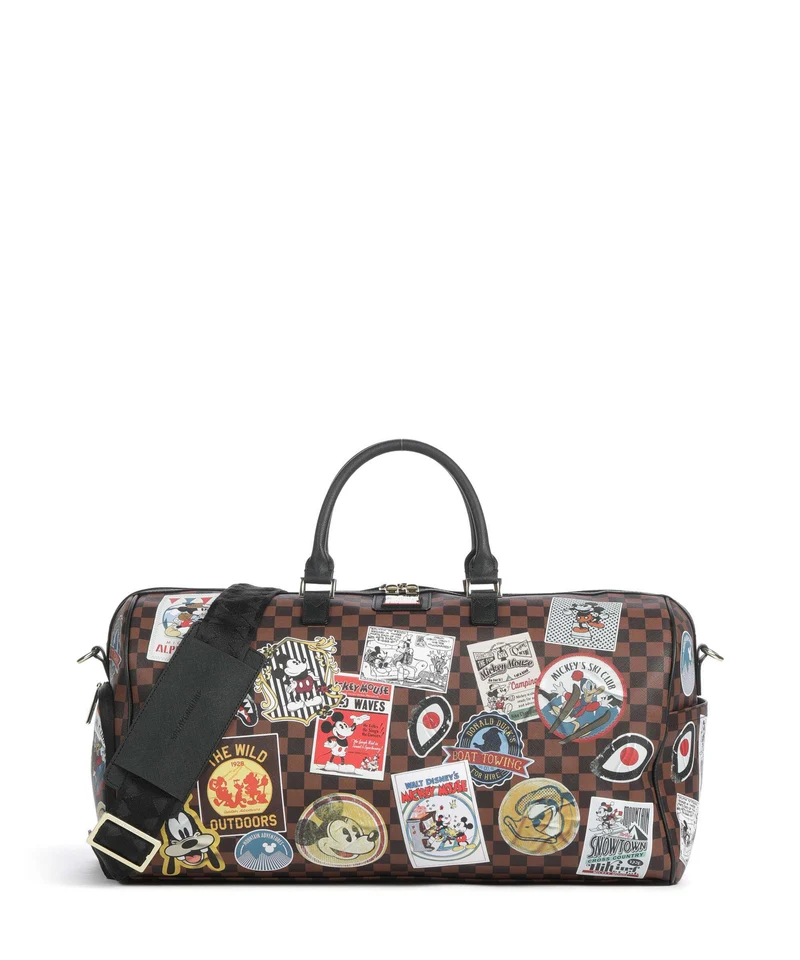 Sprayground Mickey Mouse Global Mogul Borsone da weekend brown