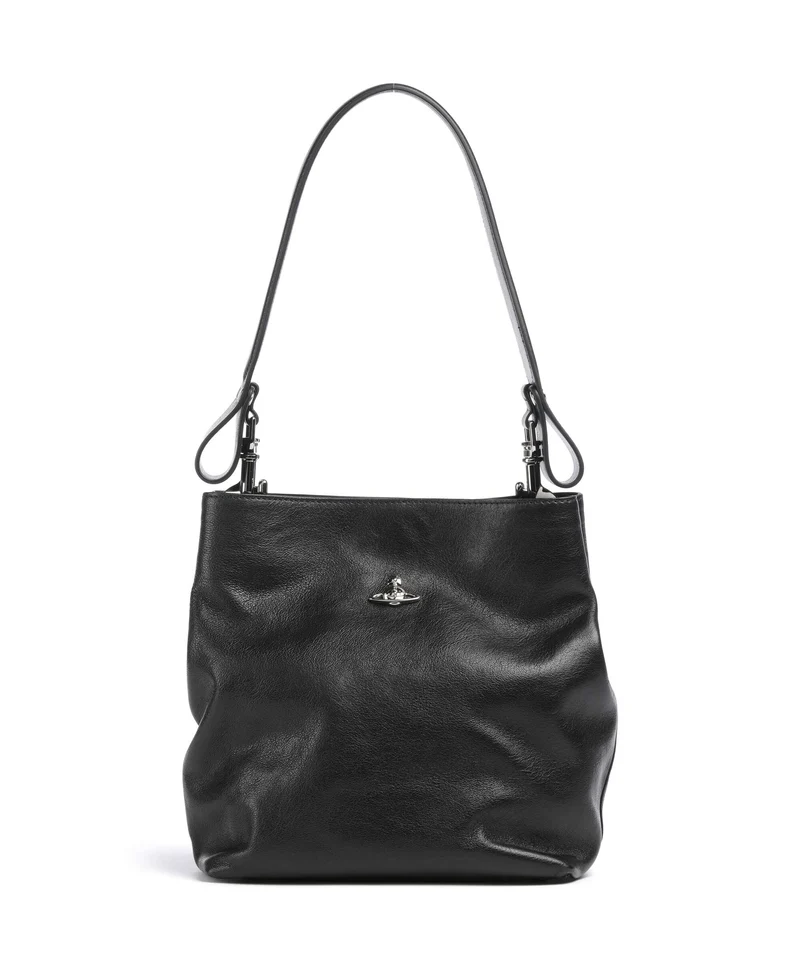 Vivienne Westwood Lottie Supple Small Borsa hobo black