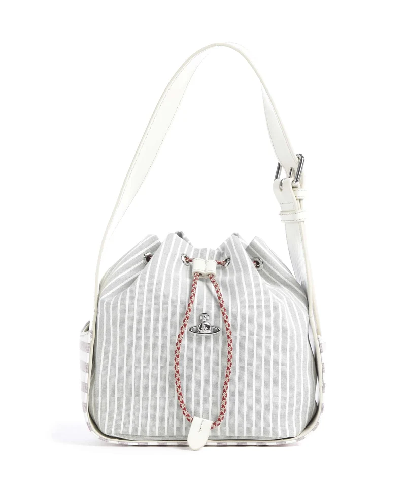 Vivienne Westwood Stacey Classic Oxford Shirt Borsa a secchiello multi