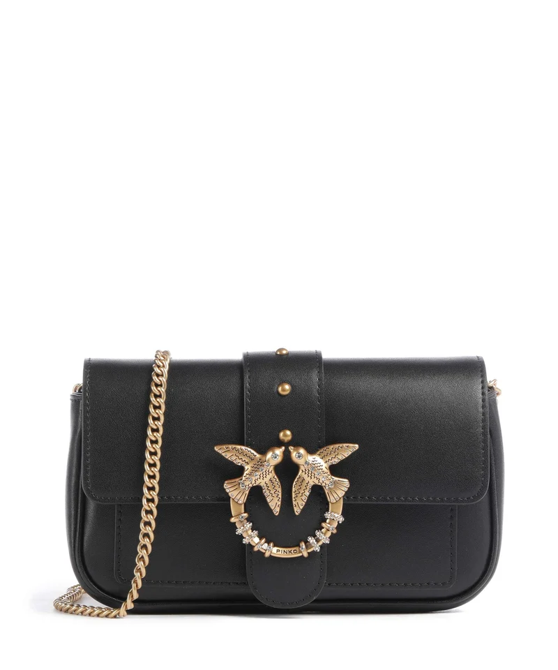 Pinko Love One Pocket New Buckle Borsa a tracolla nero/antique gold