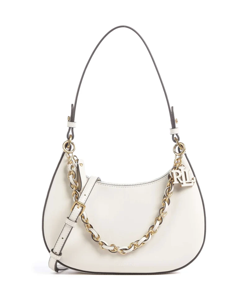 Lauren Ralph Lauren Marcy Medium Borsa a spalla soft white