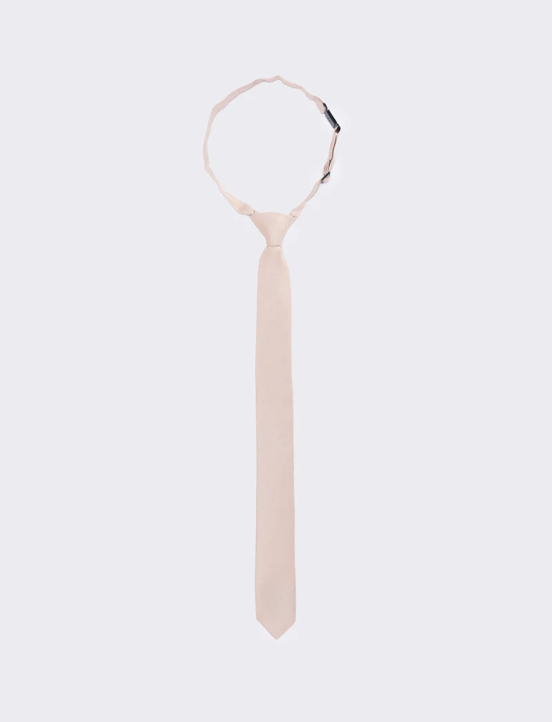 Cravatta nodo 4cm per bambini - Beige