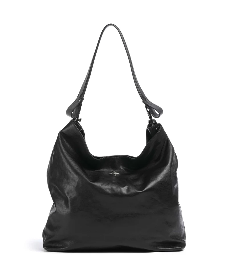Vivienne Westwood Lottie Supple Large Borsa hobo black
