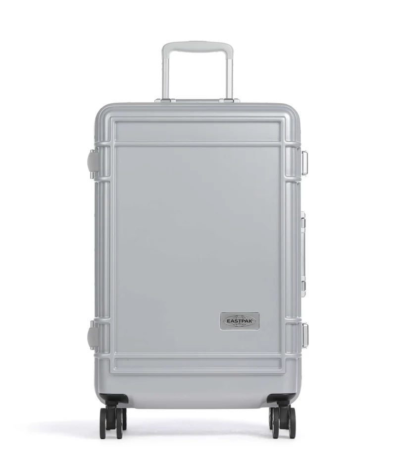 Eastpak Resist'R Case Valigia trolley (4 ruote) metal silver