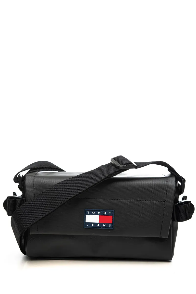 Borsello Tommy Hilfiger E Levated Cb Da Uomo Nero In Poliestere Spalmato
