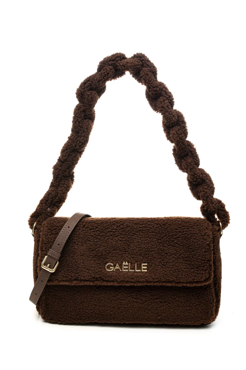 Borsa Gaelle Paris Reg Sh Strap She Da Donna Cioccolato In Sherpa