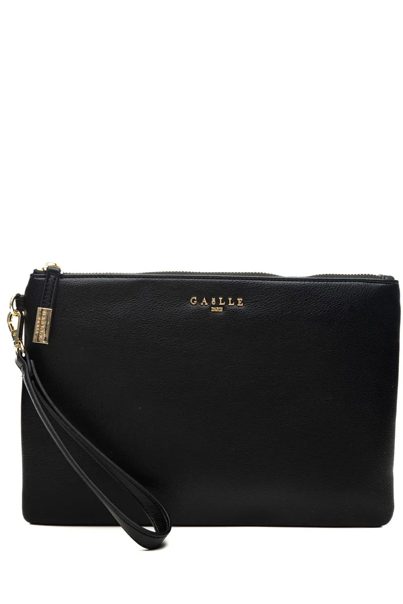 Borsa Pochette Gaelle Paris Reg Bott Da Donna Nera In Poliuretano