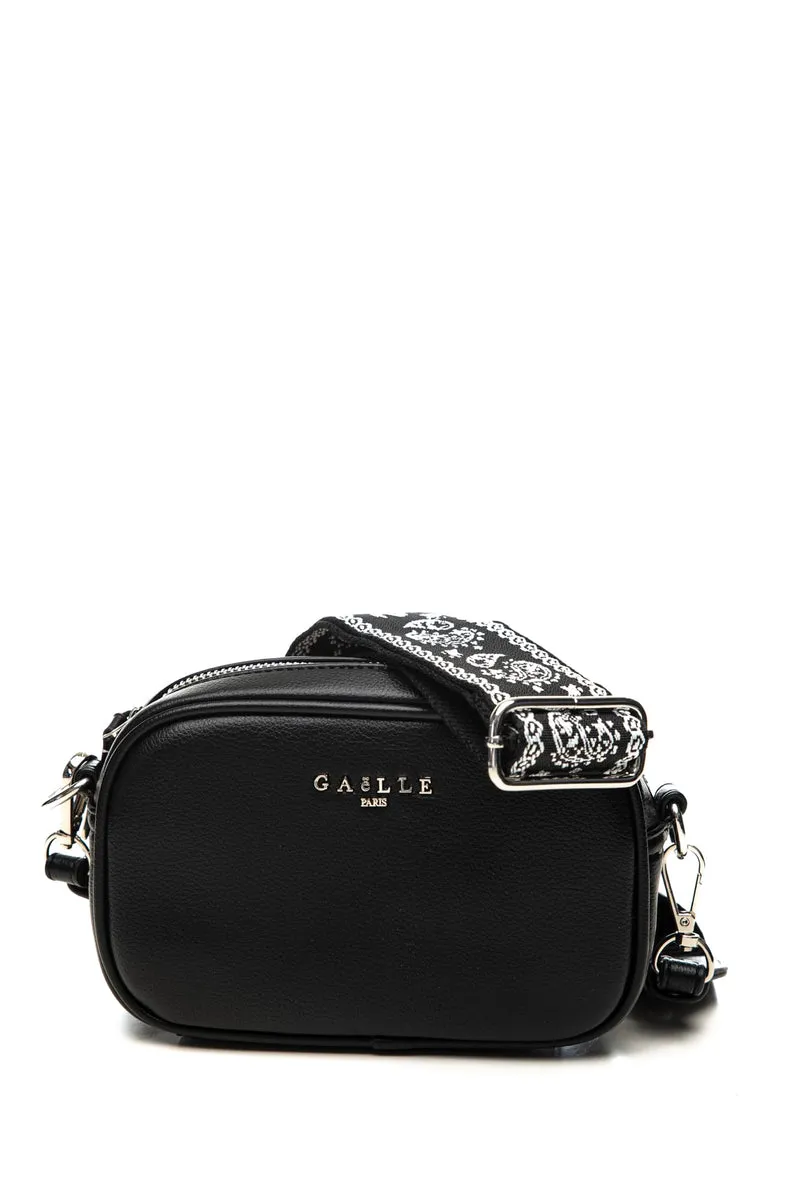 Borsa Gaelle Paris Cb Mi Strap Band Da Donna Nera In Poliuretano