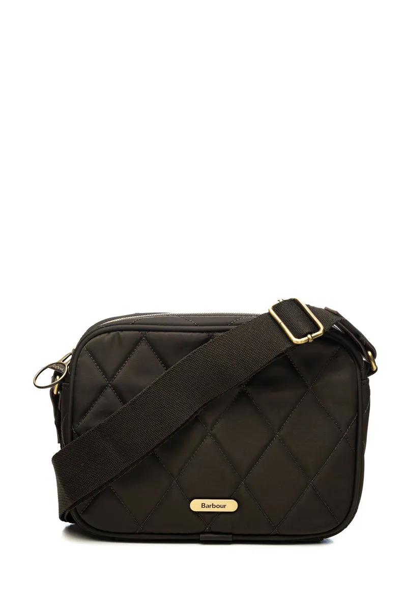 Borsa Barbour Quilted Crossbody Da Donna Verde Torba In Tessuto