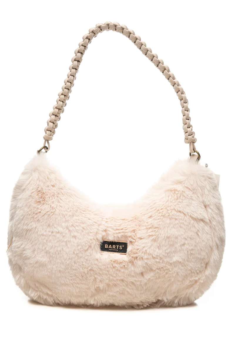 Borsa Barts Sourwood Shoulderbag Da Donna Panna In Pelliccia Sintetica E Poliuretano
