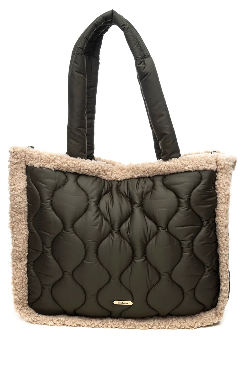 Borsa Barbour Marnie Quilted To Da Donna Verde Militare In Panno