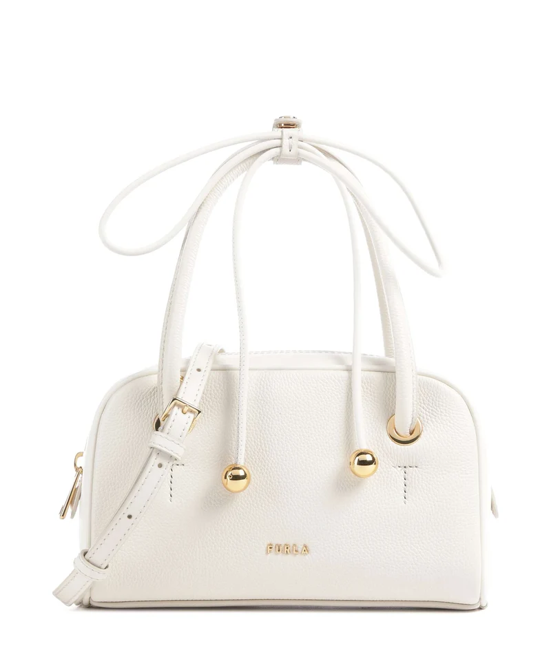 Furla Poppy Mini Borsa a mano panna