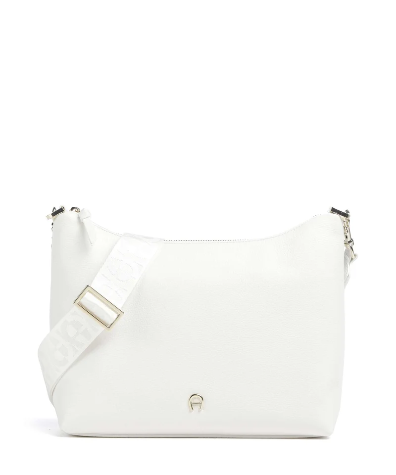 Aigner Zita S Borsa a tracolla cotton white