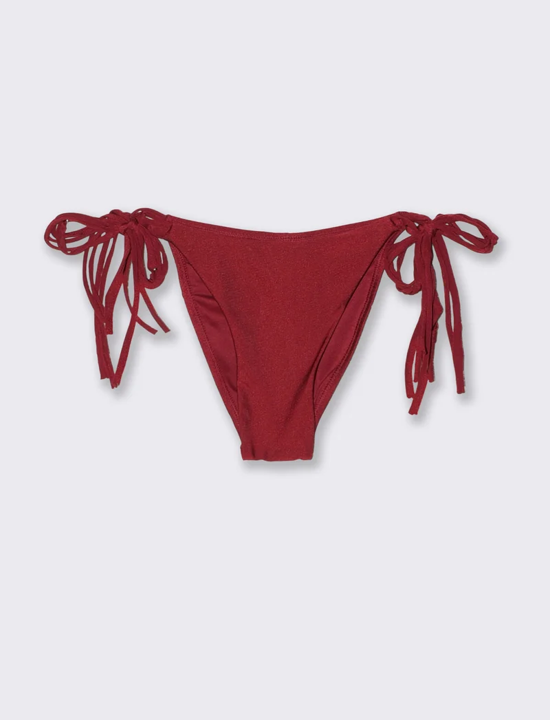 Slip mare con laccetti eleganti - Rosso