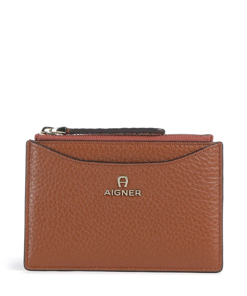 Aigner Marika Porta carte di credito cognac brown