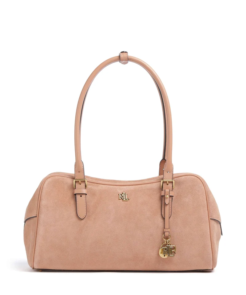 Lauren Ralph Lauren Marcy Large Borsa a spalla pink sienna