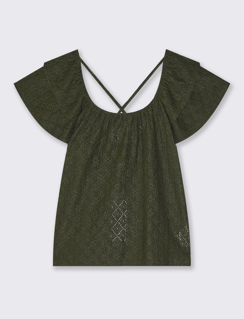 T-Shirt Raglan con Laccetti Retro - Kaky 1