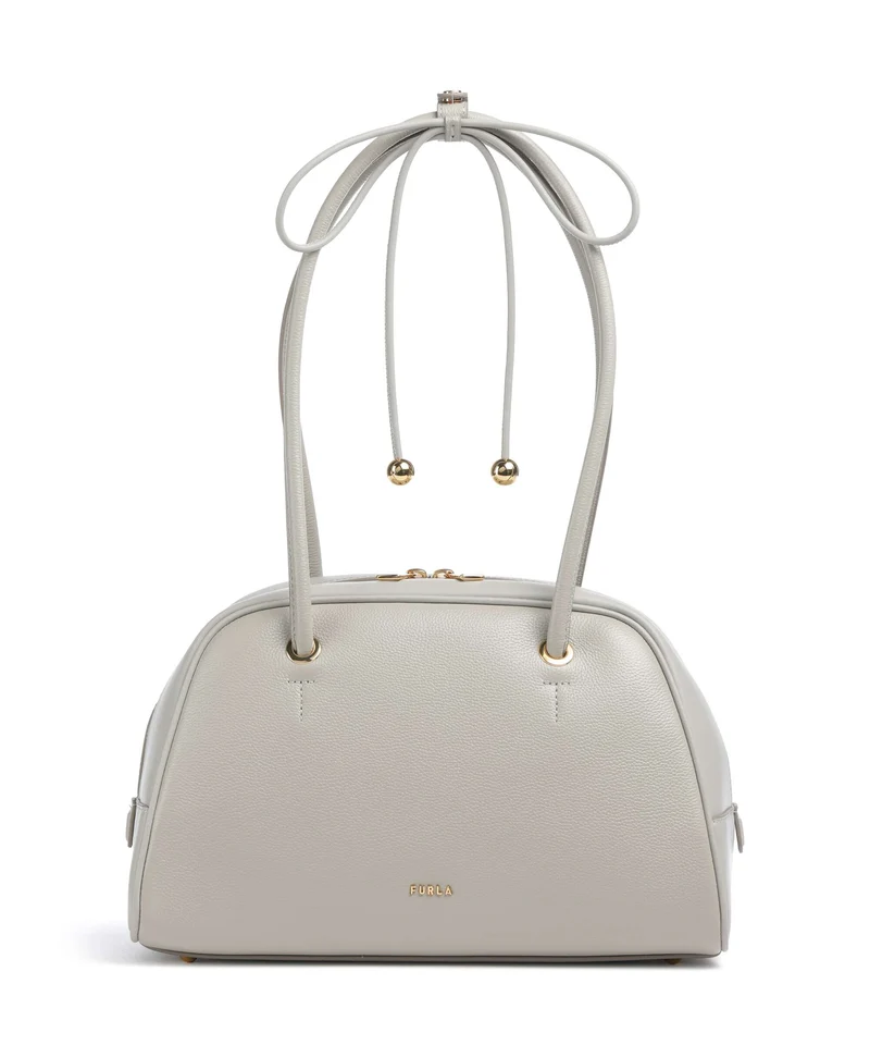 Furla Poppy M Borsa a spalla stone gray