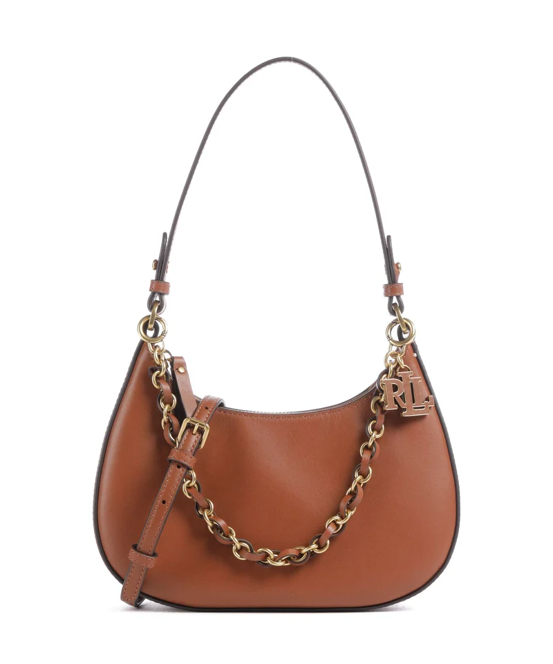 Lauren Ralph Lauren Marcy Medium Borsa a spalla lauren tan