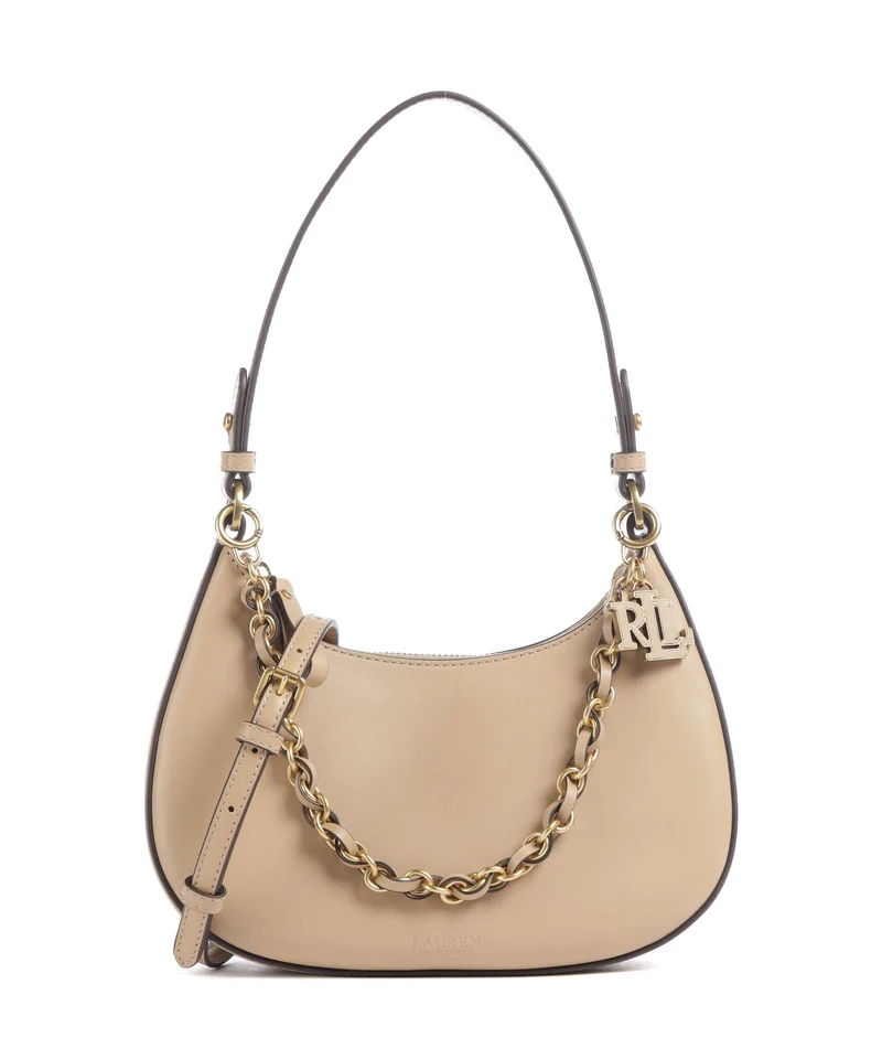 Lauren Ralph Lauren Marcy Medium Borsa a spalla tan