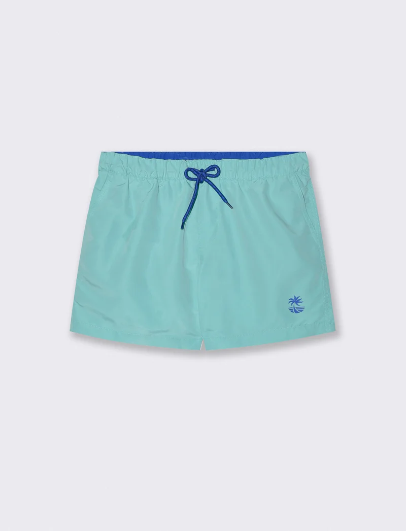 Costume Mare Basic con Fodera Rete Interna - Verde