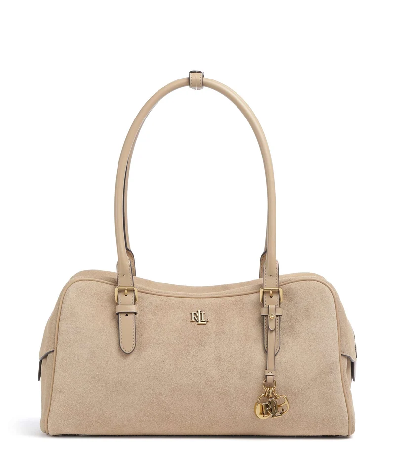Lauren Ralph Lauren Marcy Large Borsa a spalla tan