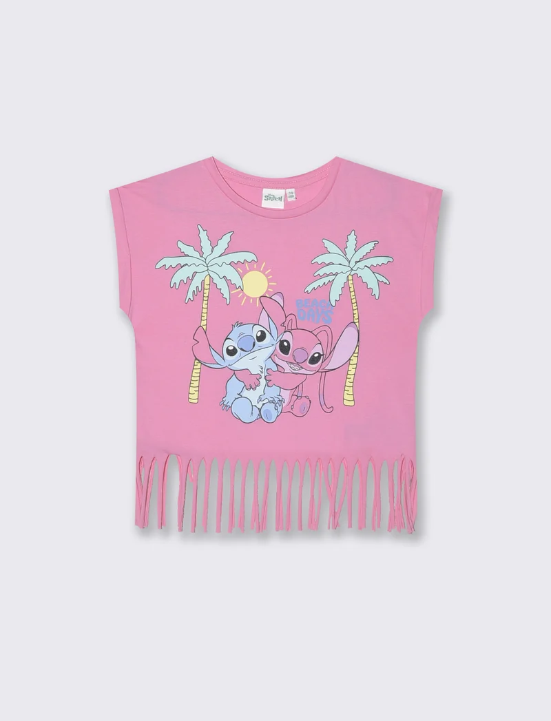T-shirt Disney Stitch: 3 stili unici - Rosa