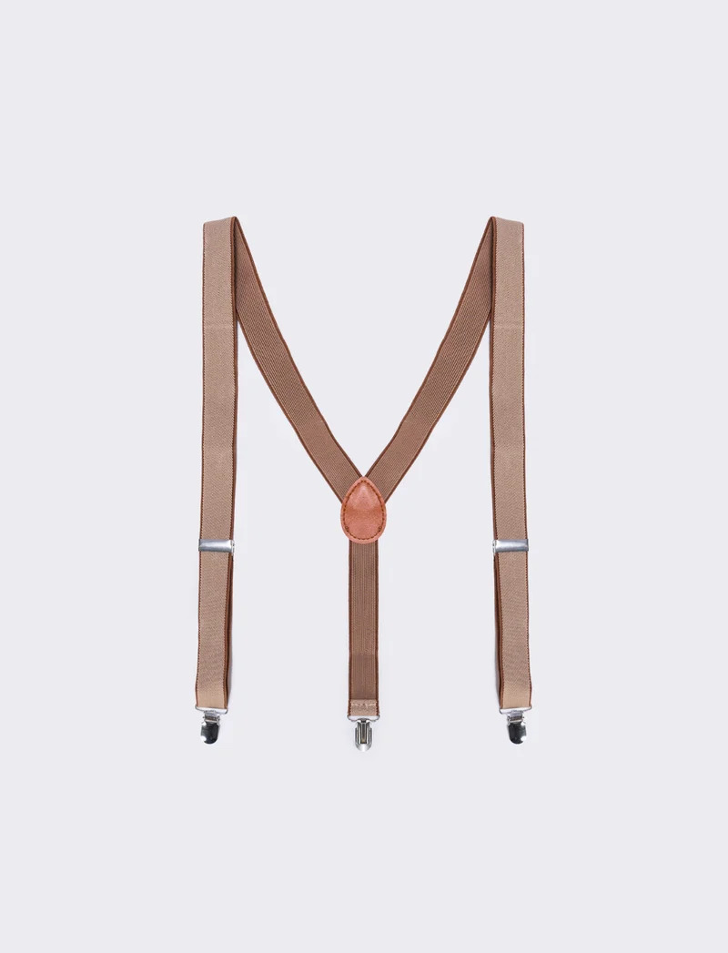 Bretelle eleganti per uomo - Beige