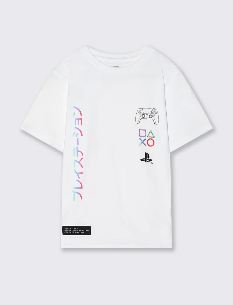 T-Shirt ufficiale di Playstation - Bianco