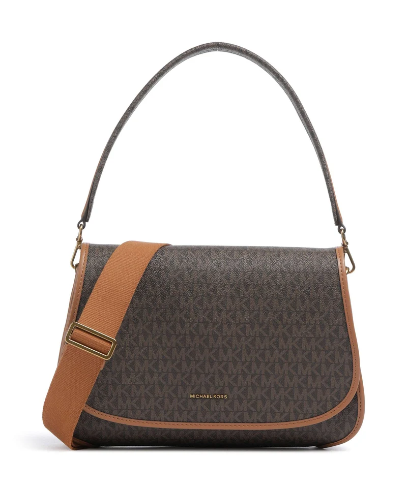 Michael Kors Holmes Medium Borsa a spalla brown/acorn