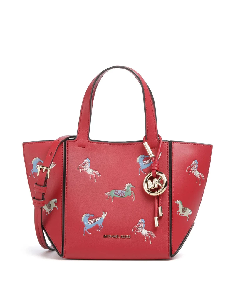 Michael Kors Jordi Small Borsa a mano crimson