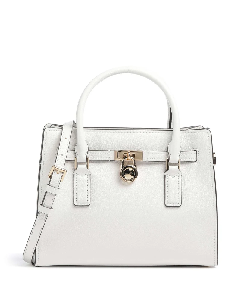 Michael Kors Hamilton Moderne Small Borsa a mano optic white