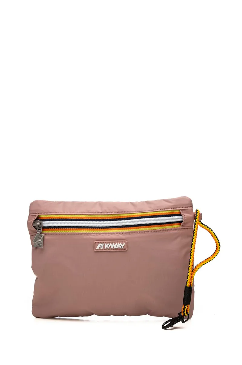Pochette K-Way Nimes Unisex In Nylon Rosa Blush