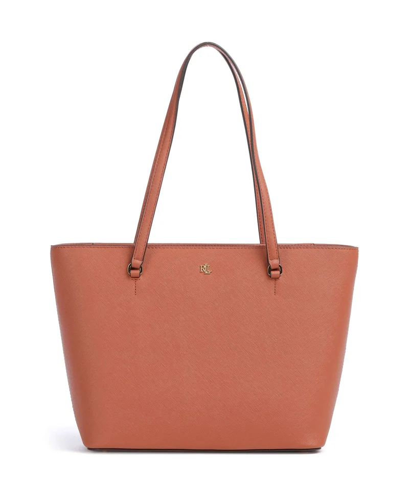 Lauren Ralph Lauren Karly Medium Borsa shopper red terracotta