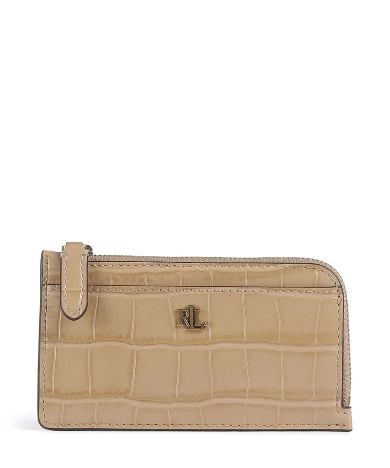 Lauren Ralph Lauren Small Porta carte di credito tan