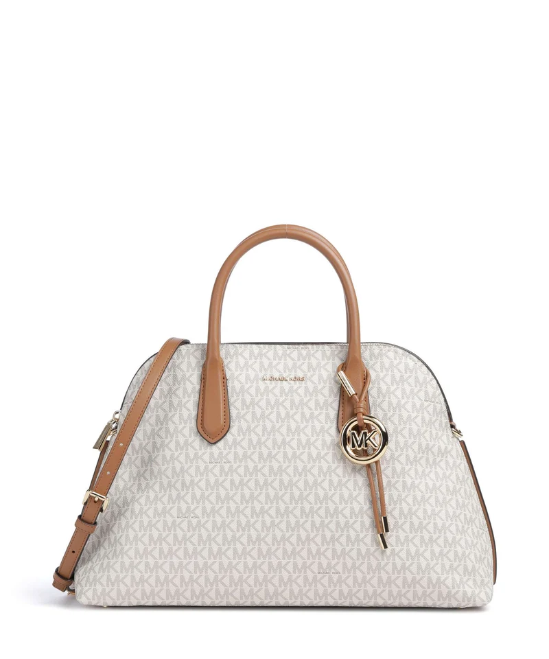 Michael Kors Freddie Large Borsa a mano vanilla/acorn