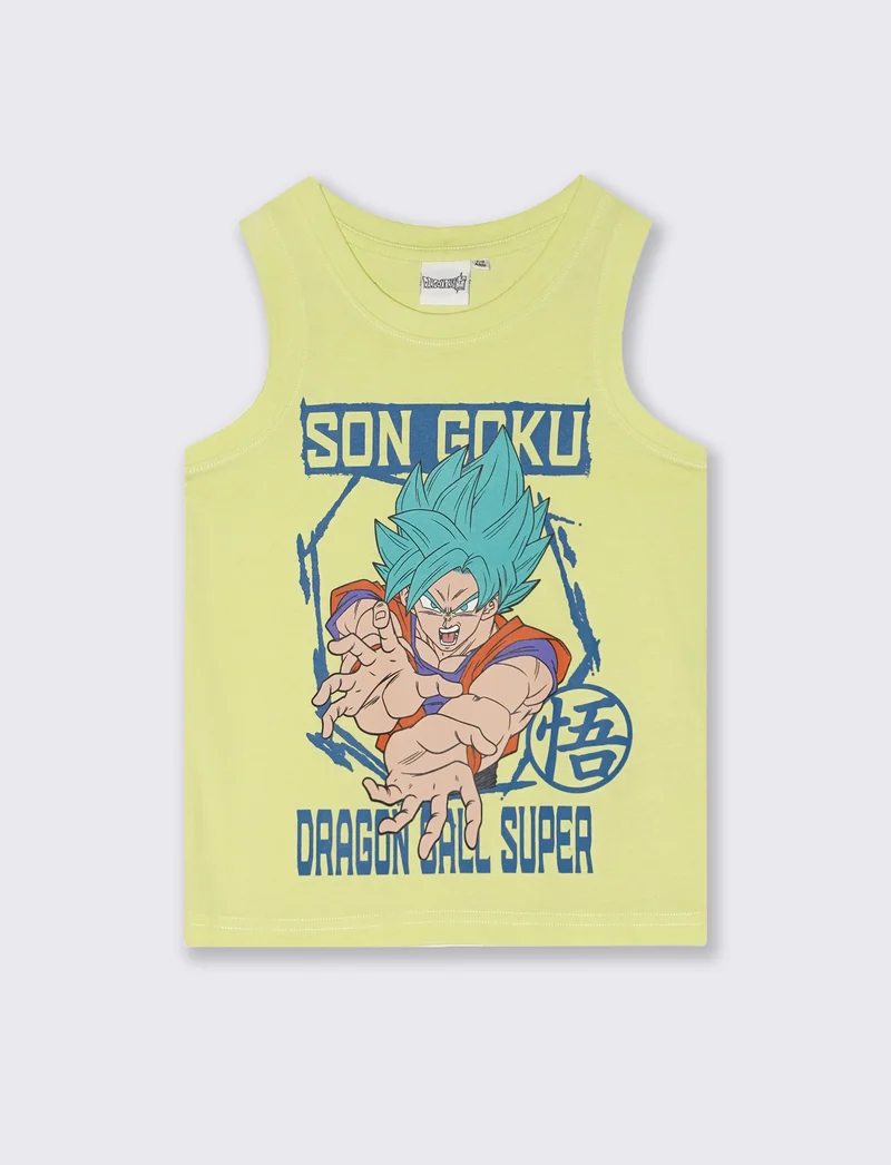Canotta divertente con Dragon-ball e Minions - Verde