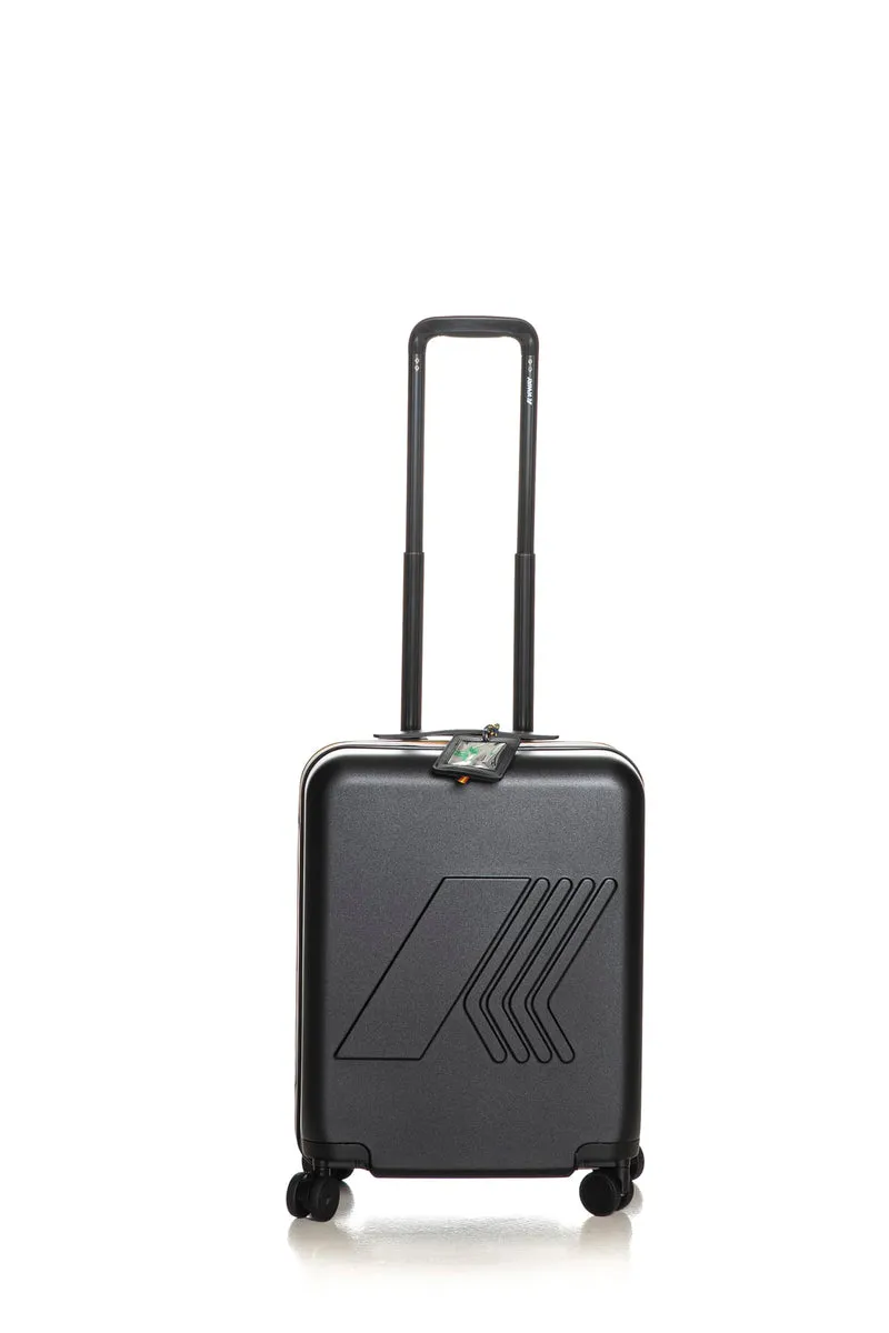 Trolley K-Way Eudoxie Lg Unisex Nero In Policarbonato