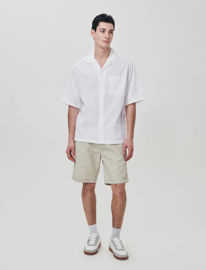 Bermuda Chino Regular Fit in Twill di Cotone - Sabbia