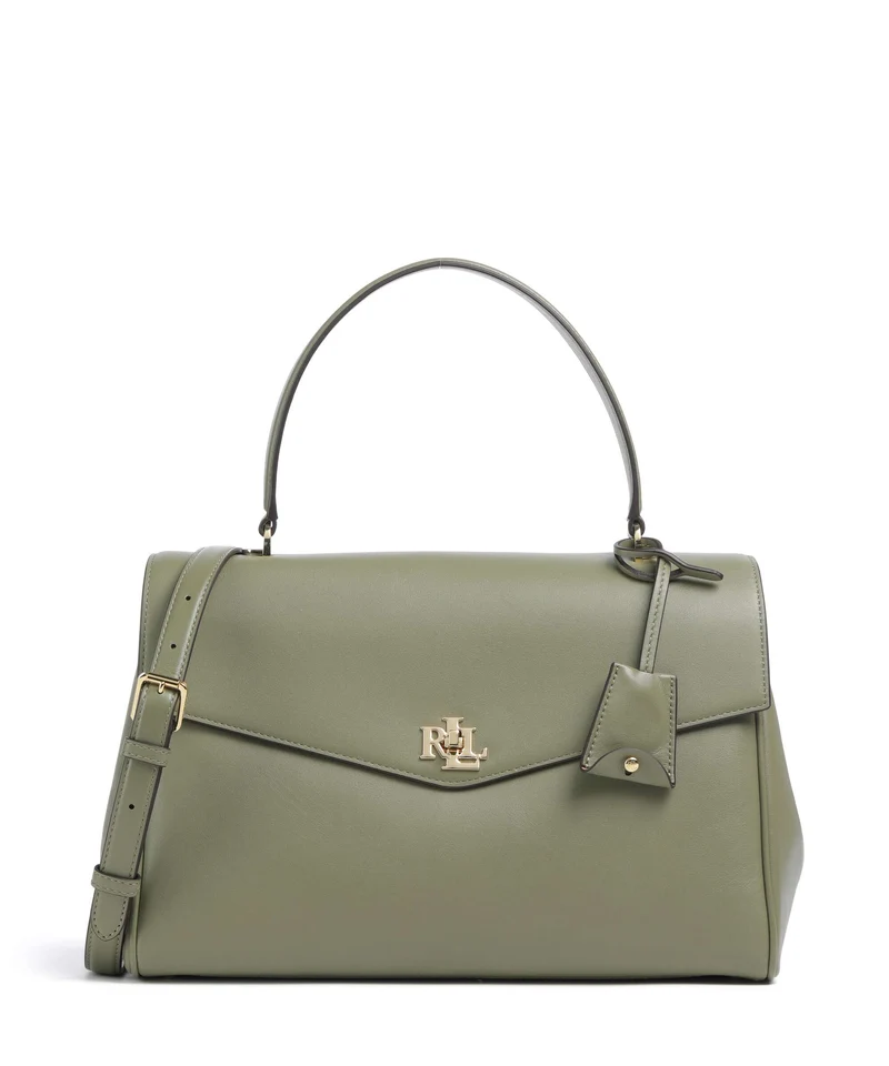 Lauren Ralph Lauren Farrah Medium Borsa a mano sage green
