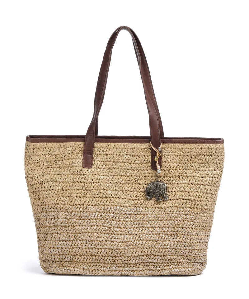 Anokhi Borsa shopper natural metallic