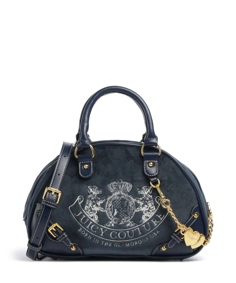 Juicy Couture Twig Narrative Velvet Borsa a mano blue depths