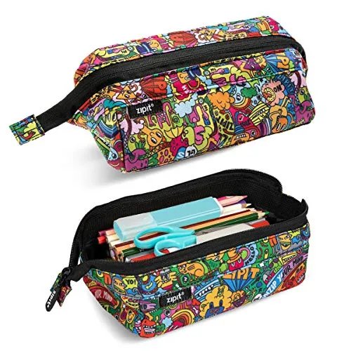ZIPIT Lenny - Astuccio, Doodles (Multicolore) - PC-LIO2
