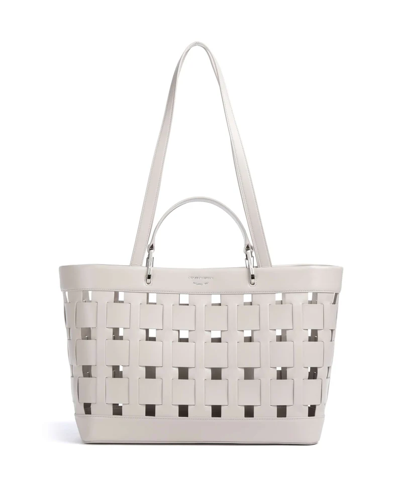 Emporio Armani My EA M Borsa shopper silver gray