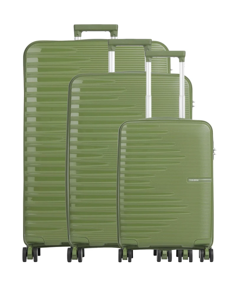 Travelite Pacific Set valigie trolley (4 ruote) olive